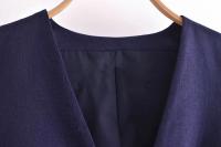Traza Ropa Casual Mujer Conjunto De Verano Vintage 2 Piezas Chaleco Con Botones Y Shorts De Cintura Alta Pierna Larga Sin Mangas V-Neck - details 9
