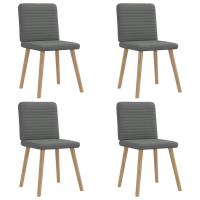 vidaXL Sillas de comedor 4 uds tela en color Gris nube/Gris oscuro/Crema y más | cómodas modernas ergonómicas para comedor cocina salón hogar - details 1
