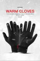 Guantes De Ciclismo Para Otoño Invierno Exterior Negro Táctil Antideslizante Para Gimnasio Fitness Running Y Motocicleta Unisex - details 0