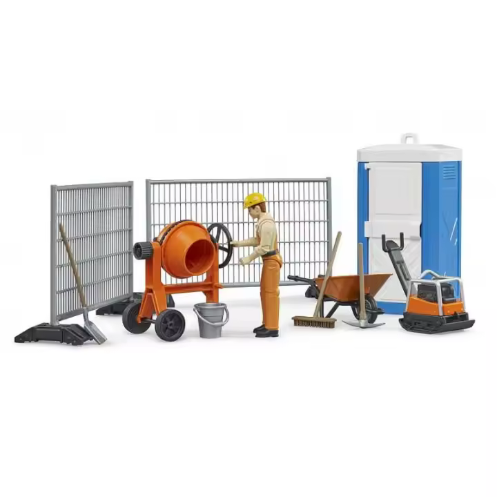 Bruder Set de Obra Bworld para Vehículos de Construcción - Reproducción Realista - 1