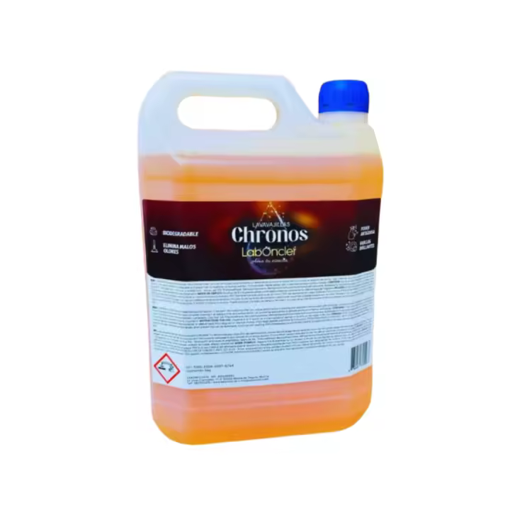 ECOJIN  Lavavajillas manual Chronos 5 kg de Laboncler. Lavavajillas con gran poder desengrasante. Completa tus productos de limpieza con los mejores productos al mejor precio. Gran poder de limpieza en tamaño grande.  Envio rápido. LIMPIAYBRILLA ECO JIN - 1