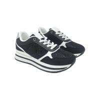 Eva Zorteon - Zapatillas Deportivas Mujer con Cordones de Cuña en Encaje con Brillos - Zapatilla Cómodas - details 2