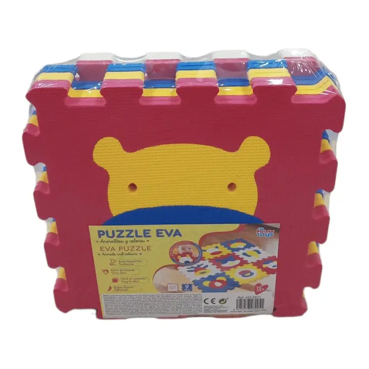 Puzzle Eva Animalitos y Colores para Bebés 9 Piezas Juguetes PICCOLOTOYS - 1