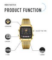 Reloj De Pulsera LIEBIG Para Jóvenes Con Pantalla Analógica Y Digital De Cuarzo Acero Inoxidable Resistente Al Agua Y Al Choque Para Deportes Y Uso Diario - details 14