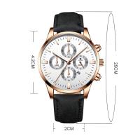 Reloj De Pulsera Para Hombres Y Mujeres Minimalista Elegante Reloj De Cuarzo De Moda Resistente Al Agua 3Bar Material De Cuerda Simulada Y Caso De Bronce - details 15