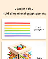 Juguete De Madera Interactivos Para Padres E Hijos Juego De Batalla Para Dos Personas Entrenamiento De Pensamiento Espacial - details 2