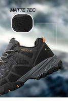 Zapatos De Senderismo Para Hombres HIKEUP Zapatillas De Trekking Para Montañismo Suela De Goma Duradera Deportes Al Aire Libre Talla Verdadera Para Principiantes Mesh Transpirable Color Negro Verde Gris - details 4