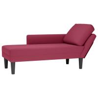 vidaXL Tumbona con almohada y reposabrazo derecho terciopelo en color Negro/Azul/Gris oscuro y más - details 4