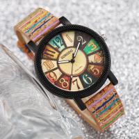 Set De 2 Relojes Para Mujer Vintage Con Correa De Cuero Y Pulsera De Cordón Reloj Analógico De Cuarzo Estilo Casual - details 2