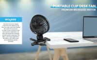 Mini Ventilador USB con Clip, Ventilador con 9 Velocidades, Ventilador de Mesa Portátil 2 en 1, Ventilador de Mesa Silencioso,  Ventilador con Pinza, Ventilador de Clip Ventilador USB, NO RECARGABLE - details 0