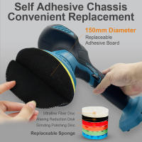 Pulidor de coche inalámbrico, herramienta de eliminación de óxido, 6 engranajes, eléctrico, automático, limpieza, encerado de Metal, madera, batería Makita,Cordless Car Polisher - details 1