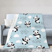 Manta Suave Y Cálida De Terciopelo En Rosa Con Diseño De Animales Adorables Como Koala Cerdo Panda Pug Para Sofá Cama Oficina Uso En Todas Las Estaciones - details 15