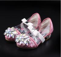 Zapatos De Princesa De Cristal Y Diamante Para Niñas Zapatos Altos De Moda Estilo Cenicienta Cuero PU Decoración De Lazo Tacón Cuadrado Ajuste True to Size - details 15