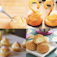 1PC Herramienta De Repostería De Acero Inoxidable Para Modelar Pasteles Y Crema Con Boquilla Para Flores Ideal Para Hornear Y Decorar Pasteles - details 1