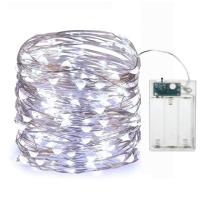 Luces De Fairy LED 5M Con Pilas Operadas Cadena De Luces De Hierro Cuádruple Para Jardín Fiesta Bodas Navidad Decoración - details 9