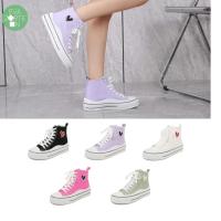 Eva Zorteon- Zapatillas Deportivas Abotinada de Lona para Mujer - Estilo Bamba con Material Textil y Cierre de Cordones - details 0