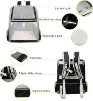 Innovador Viajero burbuja mochila portadores de mascotas para Gatos y Perros (Negro) - details 2