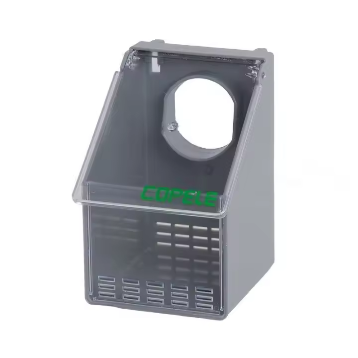 Comedero de plástico para palomas y perdices  de 1 departamento, fabricado por COPELE - 1