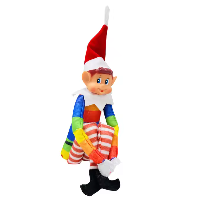 2 Elfos traviesos-navidad para añadir Magic y diversión a Su Hogar-Elfo Navidad Muñeco Chico 40 cm, 2 Unidades-Duende Navidad Traviese que informan a Papa Noel sobre el comportamiento de los niños Navidad decoracion para el hogar - 1