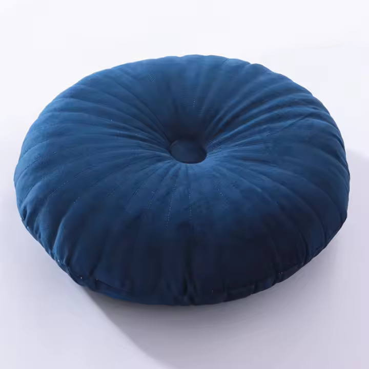 Cojín Redondo De Tatami 35x35cm Almohada Suave Para Sofa Cama Silla Piso Decoración Del Hogar Cojín De Asiento Beige Rosa Verde Naranja Azul Gris - 1