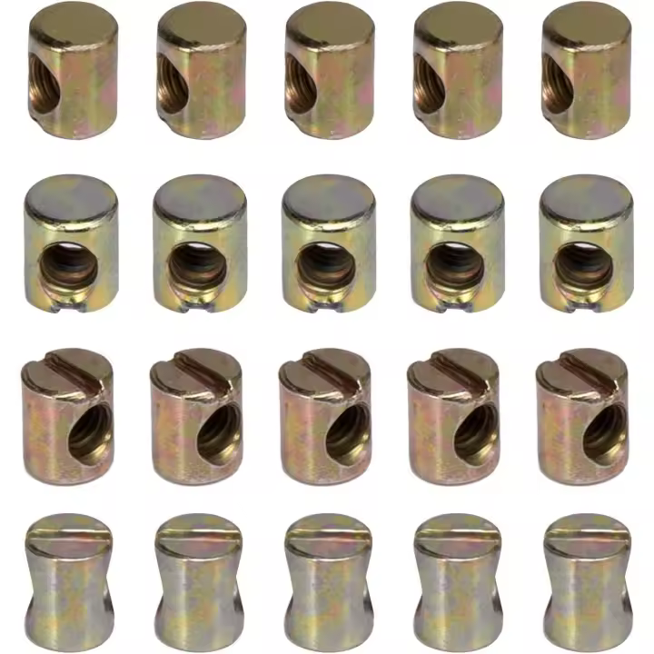 20 tuercas ranuradas M6 para muebles, sillas, camas y cunas - 1
