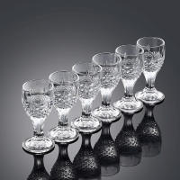6pcs Vaso De Espirits Goblet 10ml Pequeño Volumen Vidrio Baijiu Vaso De Vino Dispensador Transparente Vajilla Ecológica - details 4
