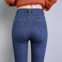 Nuevas Jeans Térmicas Para Mujer Invierno Con Forro De Plush Cálidos Y Elásticos Skinny Denim Gruesos Para Estudiantes Trousers De Madre Con Fur - details 8