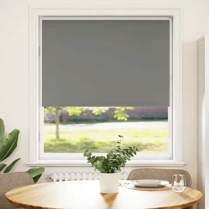 Estor Enrollable Opaco gris 95x175 cm Tela Ancho 95x130 cm - 1