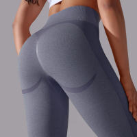 Mallas de Yoga de nailon para mujer, pantalones deportivos de cintura alta, elásticos, ajustados, transpirables, para entrenamiento - details 5