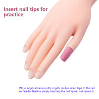2Pcs Modelo De Mano Flexible Y Suave Para Practica De Uñas Herramientas De Manicura Para Entrenamiento En Salón De Belleza - details 3