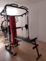 MULTIGIMNASIO Y MAQUINA SMITH 2 EN 1 ATOM HMS PRO CON 63KG DE PESO - details 4
