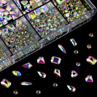 12 Cuadrículas De 3D Diamantes De Aleación Para Uñas Joyas De Cristal Corazón Accesorios De Manicura Gemas De Rhinestone Para Artesanía De Joyería - details 5