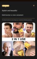 Afeitadora Eléctrica Multifuncional Para Hombres Recargable Y Impermeable Potente Para Uso Doméstico Y Viajes Essencial - details 3