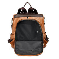 Mochila antirrobo de piel sintética para mujer, de gran capacidad bolso de hombro, de viaje, de marca famosa, a la moda - details 21