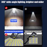 Lámpara Solar LED Super Potente 600000LM Para Exteriores Con Sensor De Movimiento 3 Modos Impermeable Luz De Jardín Con Control Remoto Y Sensor De Movimiento - details 9