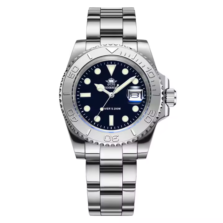 Reloj De Pulsera De Relojista ADDIESIDVE Para Hombre Acero Inoxidable 200m Resistente Al Agua Con Manecillas Luminosas BGW9 Estilo Business Europeo Y Americano - 1