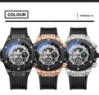 Reloj De Pulsera Deportivo CHENXI Para Hombre Con Cronógrafo Multifuncional Y Fase Lunar Luminoso Resistente Al Agua Y Shock - details 6