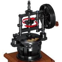 Conusea Bloques De Construcción Vintage Máquina De Café Clásica Para Decoración De Escritorio Juguetes Para Niños Y Adultos Mayor De 14 Años Material ABS Tamaño Micro - details 3