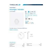 Threeline ND16RBNBL Downlight LED, 12 W, Color Blanco, Blanco Neutro 4000K, Para Montaje Empotrado, Formato Redondo, Alta Eficiencia Energética - details 0
