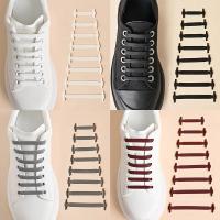 Alpargatas De Silicona Elástica Creativas Y Largas Para Zapatos 16 Piezas Libres De Trenzado Y Atar Fácil Para Niños Y Adultos - details 1