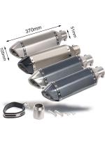 Silenciador De Moto De Fibra De Carbono 51mm Escape Ak Exhaust Universal Para CB400 Ninja250 MT09 Z800 Con Killer De DB - details 2