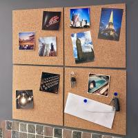 Tablero De Tachuelas De Madera De 30cm/11.8in Con Adhesivo Auto-Adhesivo Tablero Decorativo Para Pared De Fotos Tablero De Noticias Tablero Con Gancho - details 0
