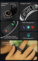 Anillo Inteligente Xiaomi R11 Para Hombres Y Mujeres Con Pantalla LED Monitor De Frecuencia Cardíaca Y Oxígeno En Sangre Resistente Al Agua Modos Deportivos Múltiples - details 1