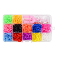 Kit De Haces Arcoíris Para Pulseras DIY Accesorios De Joyería Para Niñas Juguetes De Cuerda De Goma Cumpleaños Regalos - details 3