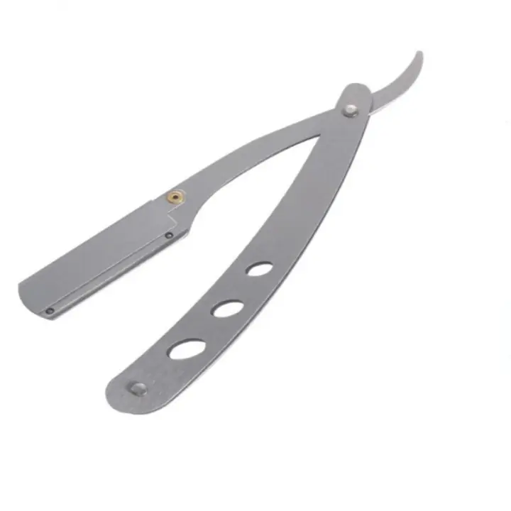 Cuchilla De Afeitar Recta 1pc Acero Inoxidable Profesional Para Barbear Y Afeitar Manual Herramienta De Afeitar Para Hombres - 1