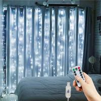 Guirnalda De Navidad Con Luces De Cuerda Para Dormitorio Y Cortinas Control Remoto USB Decoración De Hogar Para Año Nuevo 2025 Regalos De Navidad Árbol De Navidad - details 7