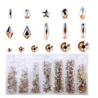Decoraciones De Uñas Con Strass De Cristal Y Vidrio Mixed Size Rhinestones Para Arte De Uñas 3D Diamantes Gemas Accesorios De Uñas SS4 SS6 SS8 SS10 SS12 - details 5