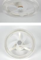 Nuevo ventilador RGB para dormitorio y Hogar, with rosca E27, ventilador de techo with Atenuation continua. Iluminación tricolor de 30 W + Luz Ambiental RGB. - details 6