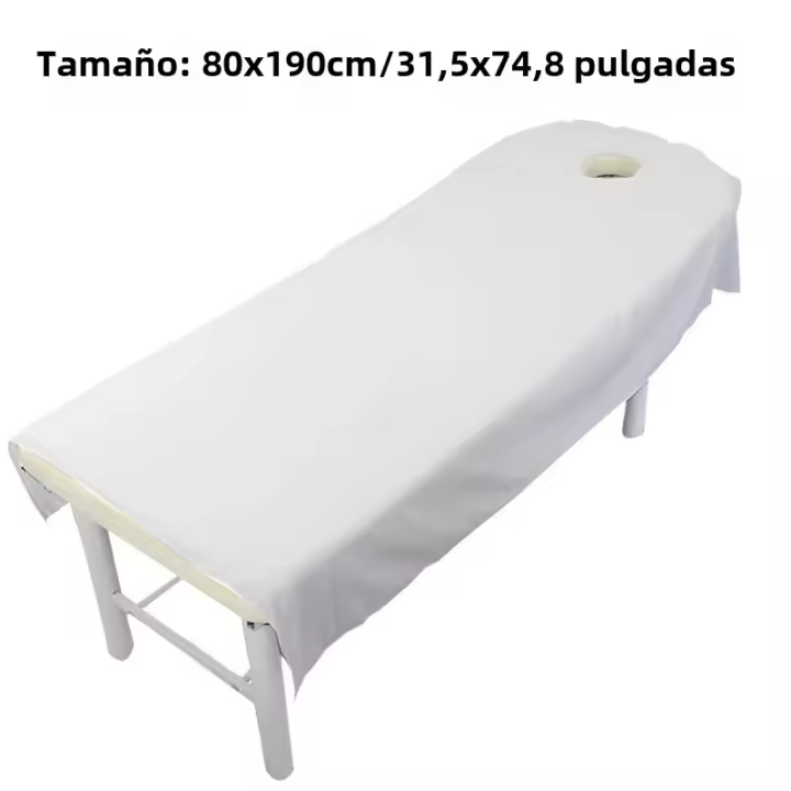 Mesa De Masaje SPA Cubierta De Tabla De Cosméticos Para Salon De Belleza Con Agujero 80cmx190cm Material Poliéster/Celulosa Para Adultos - 1
