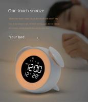 Reloj De Alarma Con Luz LED Y Modo Atardecer Luz De Despierto Infantil Luz Ambiente Para La Habitación Control De Brillo - details 4